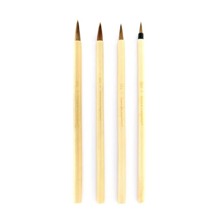 UPC: 0090672224156 | Royal & Langnickel – 4pc Zip N  Close Bamboo Artist Paint Brush Set