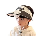 thumbnail image 5 of SAWOBUUN Kids Solar Fan Hat Boy Girl Sun Visor Hat Wide Brim Sun Protection Cap for Outdoor Summer Beach, 5 of 7