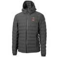 thumbnail image 2 of Men's-Cutter & Buck  Gray Washington State Cougars Mission Ridge Eco Insulated Repreve Hooded Full-Zip Puffer Jacket, 2 of 3