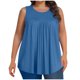 thumbnail image 3 of Camiseta sin mangas para mujer,Blusa informal estampada de manga corta para mujer, poliéster ligero, cuello redondo, botones, para uso diario, sopatenor, 3 of 9