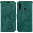 thumbnail image 2 of Compatible with Motorola Moto G8 Power Lite Embossed Cute Tiger Flip Folio Wallet Case Card Pocket Holder Cover, 2 of 5