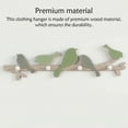 thumbnail image 3 of Clothing Hanger Coat Rack Jacket Hook Shop Fine Workmanship Decal Pendent Branch Bird Attractive Storage Holder Green, 3 of 10