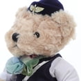 thumbnail image 3 of Adorable oso de peluche de azafata, animal de peluche para centros de mesa de fiesta, muñeco de oso suave y tierno, lindo juguete de peluche de azafata de aerolínea, 3 of 8
