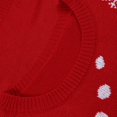 thumbnail image 4 of Chandail de Noël pour Femme à Col Rond, Blouse Duveteuse Décontractée en Tricot, Mi-Long, Fermeture, Manteau, Imprimé, Cardigan Chaud, Torsadé, Chandail Mode, 4 of 7