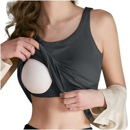 WMTBSRSW Clearance Tank Top with Built in Bra for Women Summer Basic Padded Plus Size Yoga Shirt Shelf Bras Workout Camisole Casual Modal Undershirt