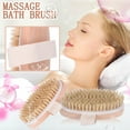 thumbnail image 5 of Kayannuo New Natural Bristle Dry Skin Exfoliation Brush Massager Face Brush Body Brush, 5 of 5