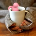 thumbnail image 2 of Loose Tea Brewer Stainless Steel Tea Filter Tea Diffuser For Teapot Silicone Tea Strainer Cute Little Man Tea Lazy Tea Brewer, 2 of 5