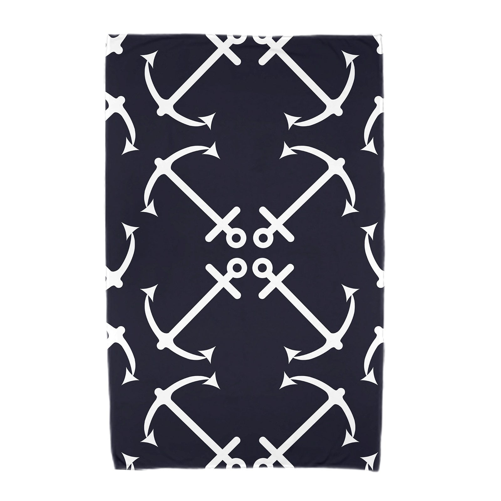 Simply Daisy 30" x 60" Anchor's Up Geometric Print Beach Towel