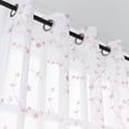 thumbnail image 3 of Lyndale Décor Lyndale Joy Embroidered Sheer Curtain White 120 120 Inches, 3 of 5