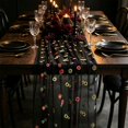 thumbnail image 4 of PoyoKee Sheer Table Runner, 118" x 28" Floral Embroidered Table Cloth, Sheer Organza Tablecloth Party Decorations for Kitchen and Dining, Home Decor, 4 of 6