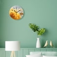 thumbnail image 4 of ATEDEANEI 12" Wall Clock Battery Operated Silent Non Ticking Sunflower Bee Spring Flower Lovely Pattern, 4 of 5