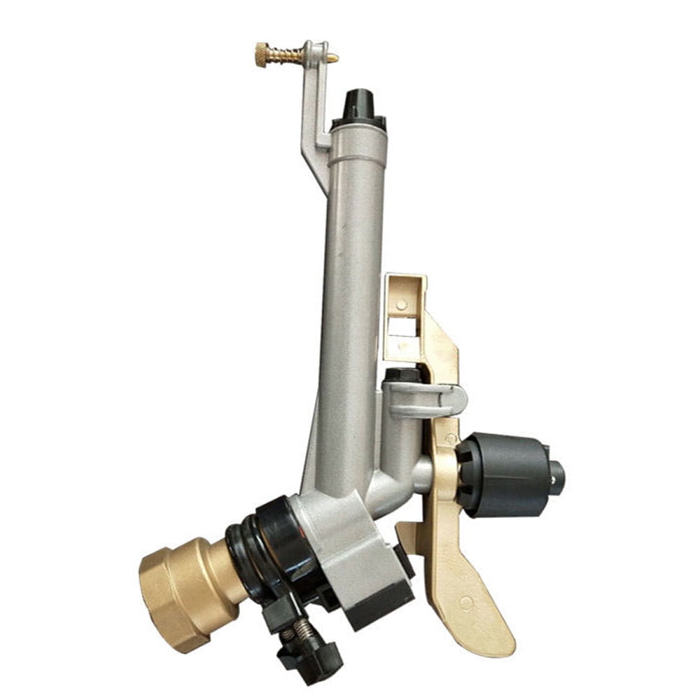 1.5" Impact Sprinkler Agriculture Irrigation Sprinkler 360° Adjustable Long Range Water Irrigation Spray Gun Tool Kit Large-Area Watering Sprinkler for Garden Farm Lawn Forestry