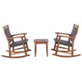thumbnail image 2 of Gymax 3PCS Patio Rocking Chair & Table Set Outdoor Conversation Bistro Set, 2 of 10