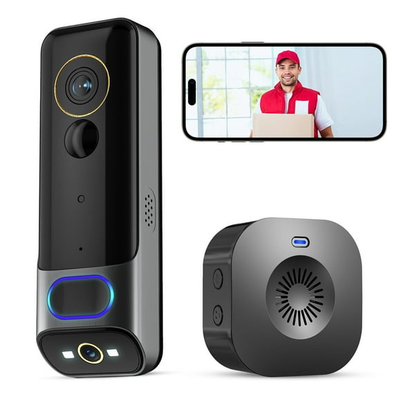 Smart Doorbell Smart Wireless Remote Video Doorbell Intelligent Visual Doorbell PIR Motion Detection Home Intercom HD Night Vision Wifi Security Door Doorbell