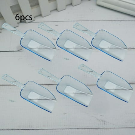 

6PCS Mini Plastic Ice Scoops Ice Scoopers Ice Shovel for Birthday Party Dessert