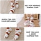 thumbnail image 5 of KAKOWELY 1 par de calcetines de lana coral, calcetines con forma de pata de gato, calcetines de felpa, calcetines casuales, 5 of 5