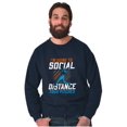 thumbnail image 5 of Going to Social Distance Your Pitches Men's Crewneck Sweatshirt Brisco Brands S, 5 of 6