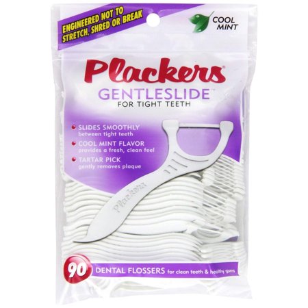 Gentleslide Dentla Flossers for Tight Teeth 90 ea (Pack of 2), For Clean teath and healthy gums. By