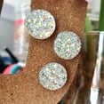 thumbnail image 4 of 20pcs Cork Office Poster Hanging Pin Board, Adorable Tacks: for Photos Tack Push Head Household Crystal Decoration Bulletin Pushpins Bling Multi-Function Round Rhinestone Wall, 4 of 5
