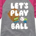 thumbnail image 3 of Toy Story - Let's Play Ball - Toddler And Youth Girls Raglan Graphic T-Shirt, 3 of 4