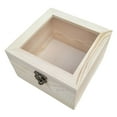 thumbnail image 1 of Caja de Natural Caja de Almacenamiento de Joyas de Caja de con Tapa para Artes, Manualidades, Pasatiempos, , Re El 12x12x8cm Soledad Joyero de madera, 1 of 7