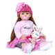 thumbnail image 1 of Muñeca Reborn RXDOLL para niña de 60 cm con atuendo rosa y acceso., 1 of 6