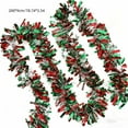 thumbnail image 3 of Cinvoph 6.5ft Christmas Tinsel Garland Decorations, Shiny Metallic Foil Hanging Garland for Staircase Railing Party Indoor Outdoor Ornaments, 3 of 7