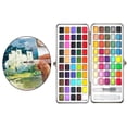 thumbnail image 3 of pitrice Professionals Solid Watercolor Paint Set Hobbyists Painters Drawing Supply Adults Travel for Water Brushes Nylon Students Adults Kids 90 Colors, 3 of 9