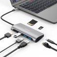 thumbnail image 2 of axGear Type C to HDMI Adapter USB-C 3.1 Dongle Hub PD USB 3.0 Hub RJ45 Lan Ethernet, 2 of 8