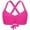 Hot Pink, variant on Rhuody Swim Tops For Women Ladies Cross Back Triangle Gather Solid Color Bikini Swimsuit Top Cute Clothes Hot Pink M