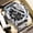 Silver Case Black Surface Steel Belt, variant on Men's Chronograph Quartz Watch, Stainless Steel Band, Luminous 30M Waterproof Sports Wristwatch