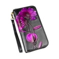 thumbnail image 4 of Minnieouse Monedero de cuero para mujer, cremallera portátil, reemplazo elegante, carpeta de pasaporte impermeable, billetera, regalo de Type2 NO2, 4 of 6