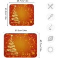thumbnail image 3 of SKYSONIC Christmas Tree Shining Dish Drying Mat 18x24 inch Shining Sparkling Xmas Tree Snow Large Dish Drying Mat, Counter top Mat, Dish Draining Mat,Dishes Draining Protector Pad, Sink Mat, 3 of 6