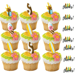  24pk Crayons Sugar Decoration Toppers for Cakes Cupcakes Cake  Pops with Decorating Stickers : Grocery & Gourmet Food