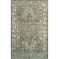 thumbnail image 1 of Unique Loom Tapis de Bordure Isabella Haut-Bas 5' x 8' Rectangle Vert/ivoire, 1 of 1
