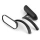 thumbnail image 3 of Espejo retrovisor lateral ovalado universal de 2 piezas para motocicletas con orificio de 8 mm/0,3 pulgadas y 10 mm/0,4 pulgadas, 3 of 5