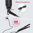 thumbnail image 5 of 2026 2 in 1 straightener, adjustable temperature (140-200 C) - LED display(Black), 5 of 5
