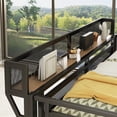 thumbnail image 3 of Mirightone Queen Size Loft Bed with Stairs, Metal Loft Bed Frame with Storage,Under-Bed Desk, Wardrobe Heavy-Duty Gaming loft bed with built-in Light & Charging Station for Adults, Teens, 3 of 8