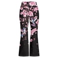 thumbnail image 3 of LPKRT Girls Stretch Yoga Pants High Waist Floral Print Flared Leggings Casual Workout Fashion Trousers Black 1-2 Years, 3 of 5
