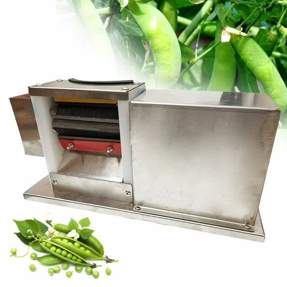 110V Commercial Stainless Steel Electric Bean Sheller Machine Pea Peeling Removing Machine 100rpm 12.99*4.72*7.09in Used in Farmers' Markets, Restaurants, Homes