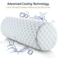 thumbnail image 2 of Nestl Memory Foam Cervical Neck Pillow, Neck Roll With Cooling Cover, 2 of 8