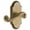 Vintage Brass, variant on Grandeur 821046 Arc Solid Brass Left Handed Passage Door Lever Set - Brass