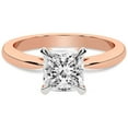 thumbnail image 3 of 3 Carat IGI Certified Princess Shape Lab Grown Diamond Engagement Ring | 14K Rose Gold | Azalea Classic Solitaire Diamond Ring | FG-VS1-VS2 Quality Friendly Diamonds, 3 of 5