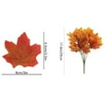thumbnail image 3 of Danhjin Artificial Fake Flowers Maple Leaf Branch Fall Leaf Flower Arrangement Halloween Thanksgiving Home Kitchen Table Decoration Realistic looking Faux Botanical Stems, 3 of 6