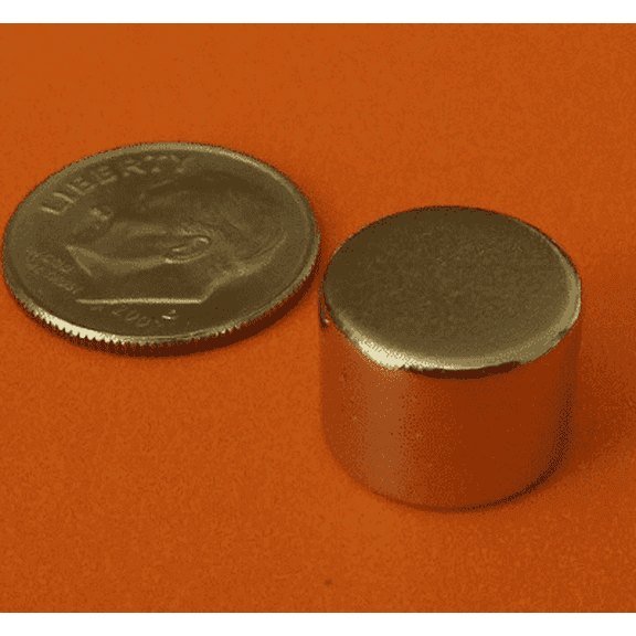Neodymium Magnets 1/2 in x 3/8 in Cylinder