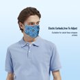 thumbnail image 5 of Cute Lakeland Terrier Dog Graphic Printed Cloth Face Masks Reusable Washable Adjustable for Adults (1 PCS), 5 of 5
