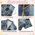 thumbnail image 4 of FORMRS Kids Short Sleeve Top and Pants Pajama Set Unisex Satin 2-Piece Sleepwear, Sizes 7-8Y, Elegant Hexagon Pattern, 4 of 8