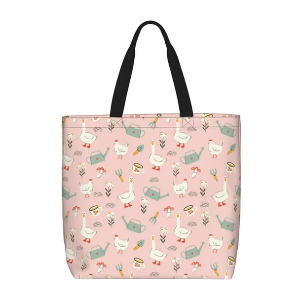 Easygdp Chicken And Goose Bolsa Tote para Mujer, Bolso de Hombro para Trabajo, Playa, Viajes, Compras y Supermercado