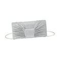 thumbnail image 3 of EHJRE Bow Pleated Clutch Lady Chic Shoulder Chain Bag for Travel Dating Banquet Dinner, 3 of 9