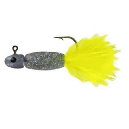 Big Bite Baits Lindner Panfish Special Grub Silver Glitter/Chart Tail